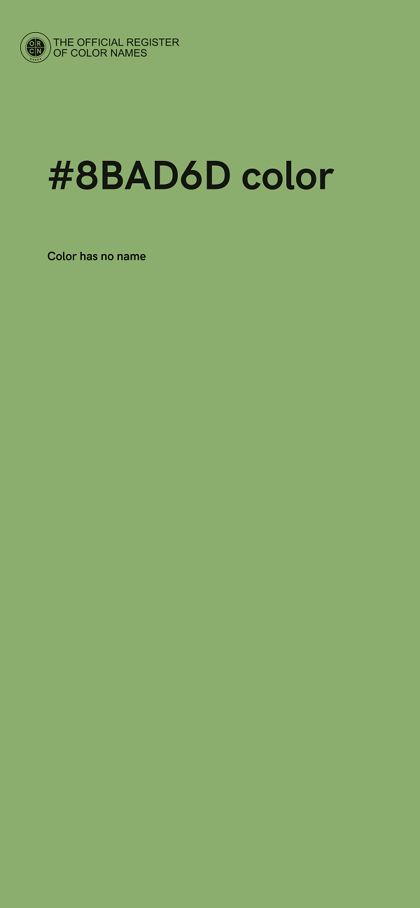 #8BAD6D color image