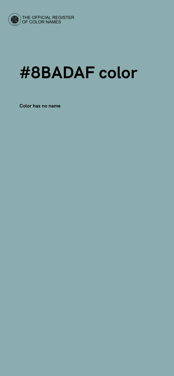 #8BADAF color image