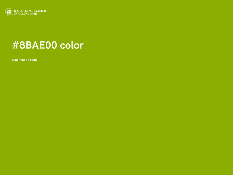 #8BAE00 color image