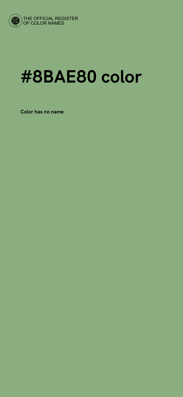 #8BAE80 color image