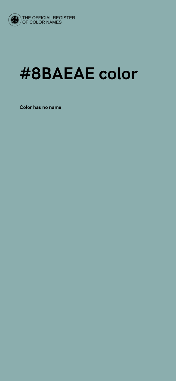 #8BAEAE color image