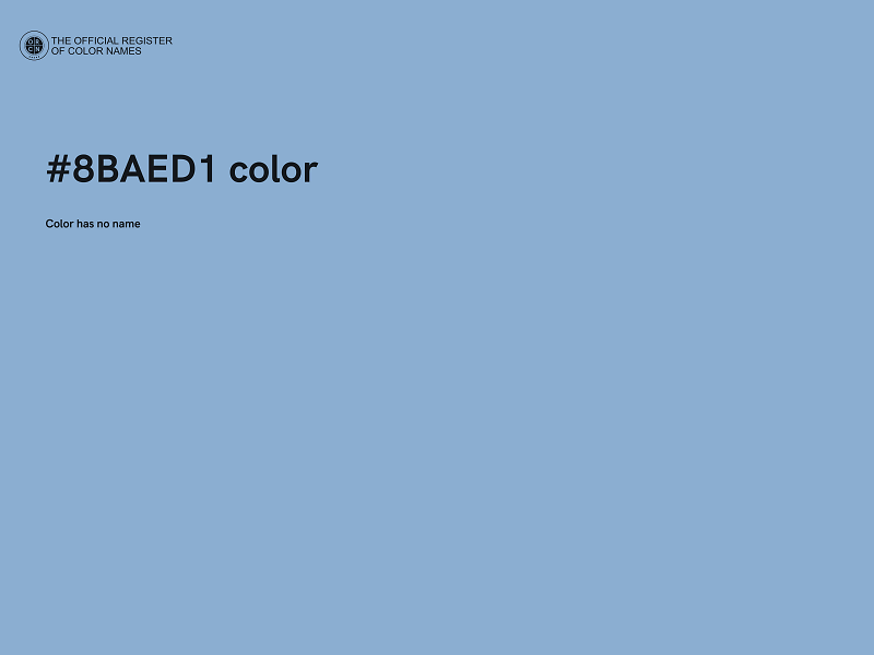 #8BAED1 color image
