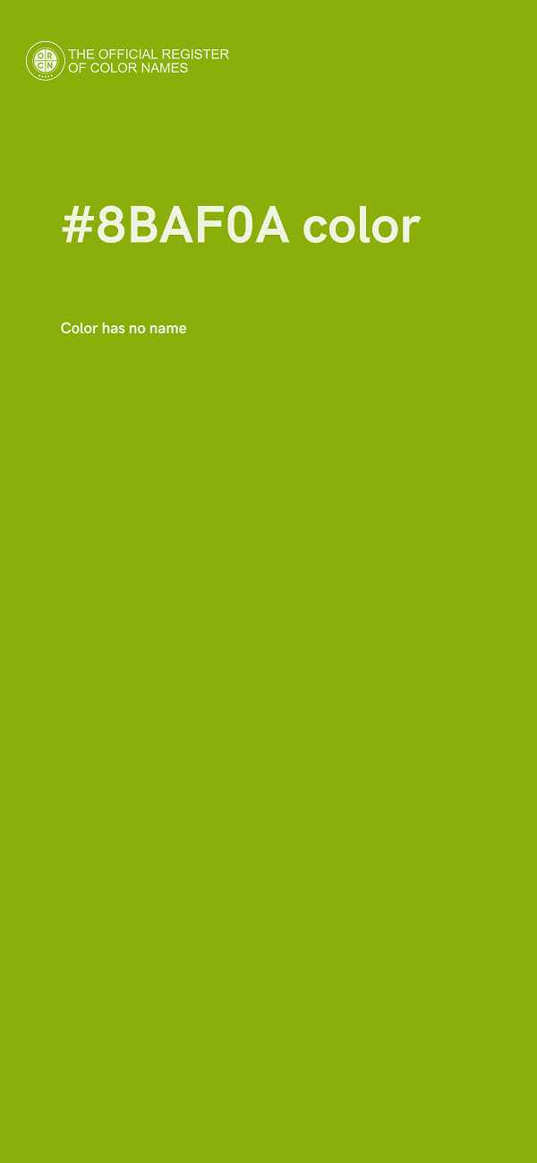 #8BAF0A color image