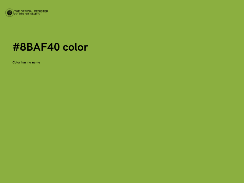 #8BAF40 color image