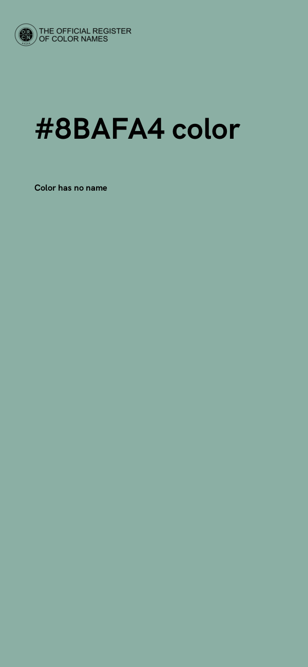 #8BAFA4 color image