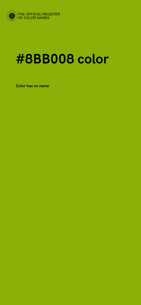 #8BB008 color image