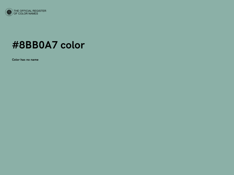 #8BB0A7 color image