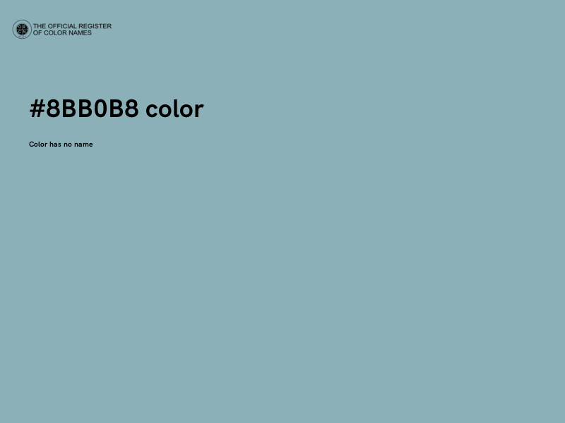 #8BB0B8 color image