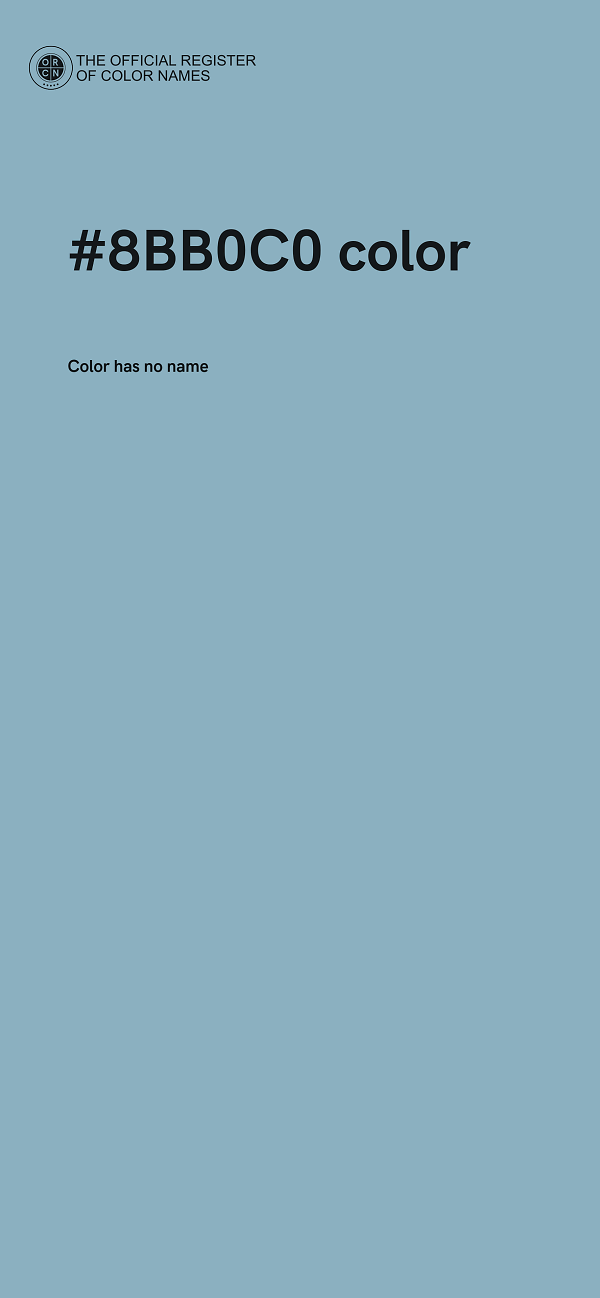 #8BB0C0 color image