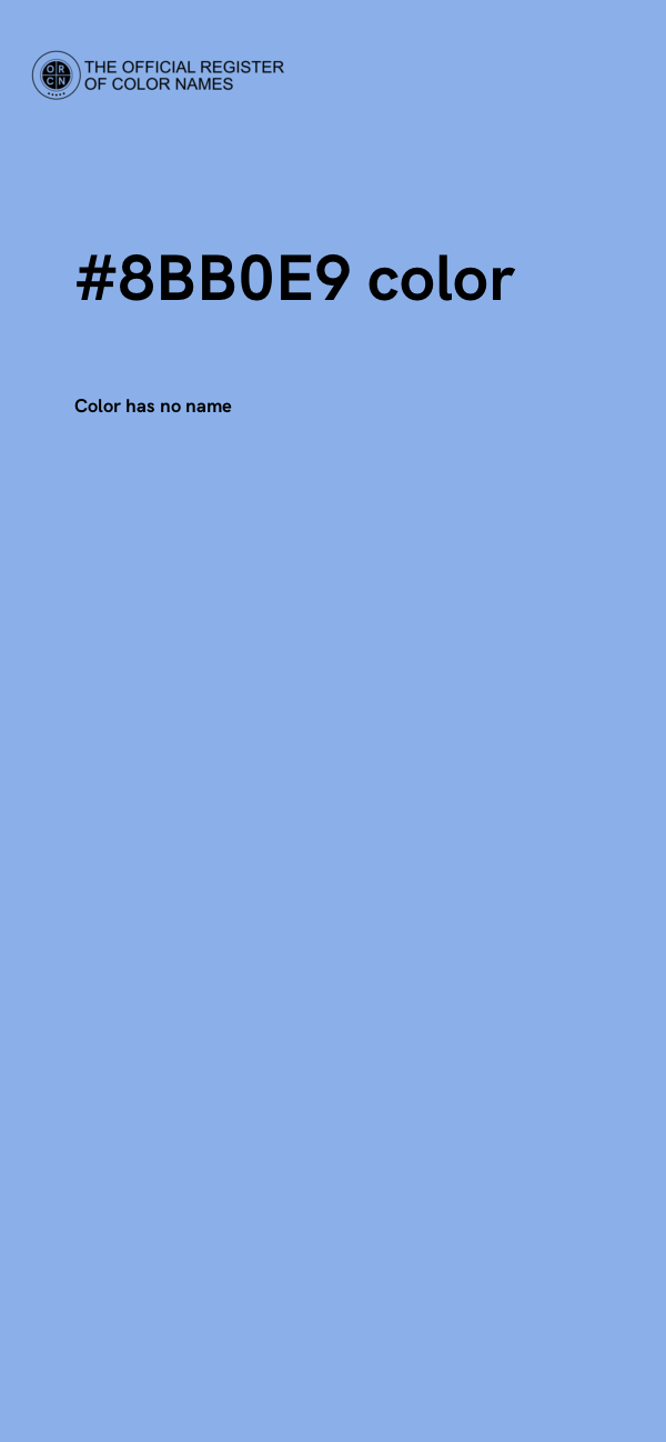 #8BB0E9 color image