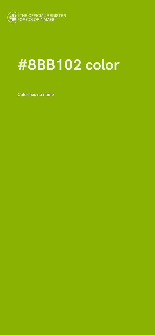 #8BB102 color image