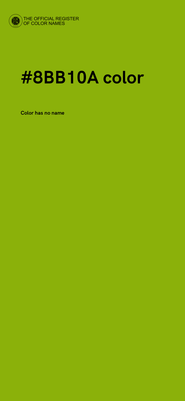 #8BB10A color image