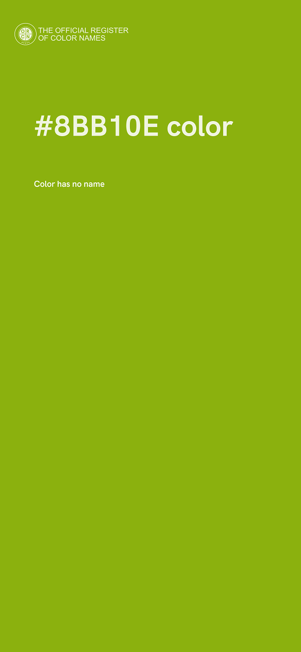 #8BB10E color image