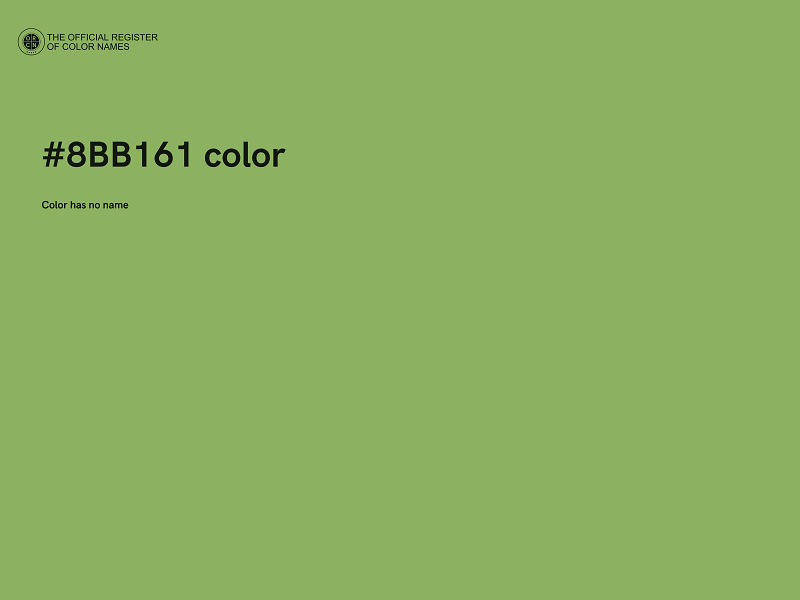 #8BB161 color image