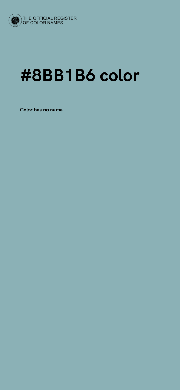 #8BB1B6 color image