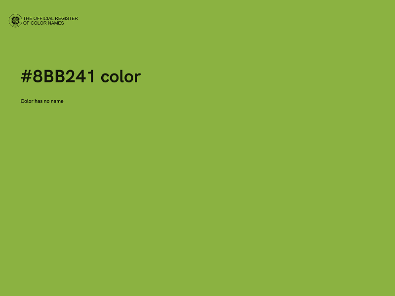 #8BB241 color image