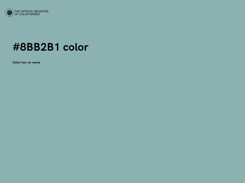 #8BB2B1 color image