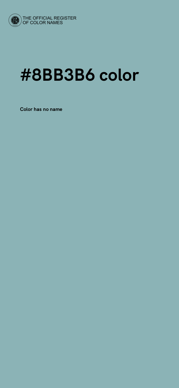 #8BB3B6 color image