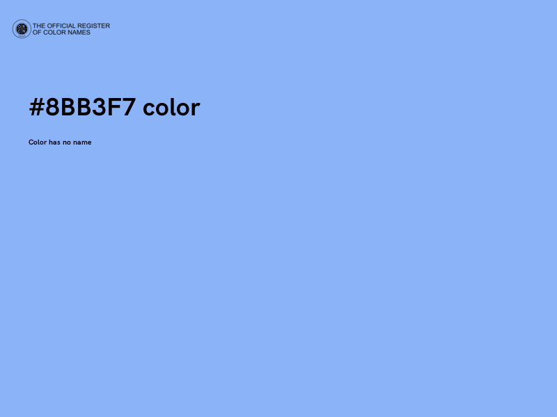 #8BB3F7 color image