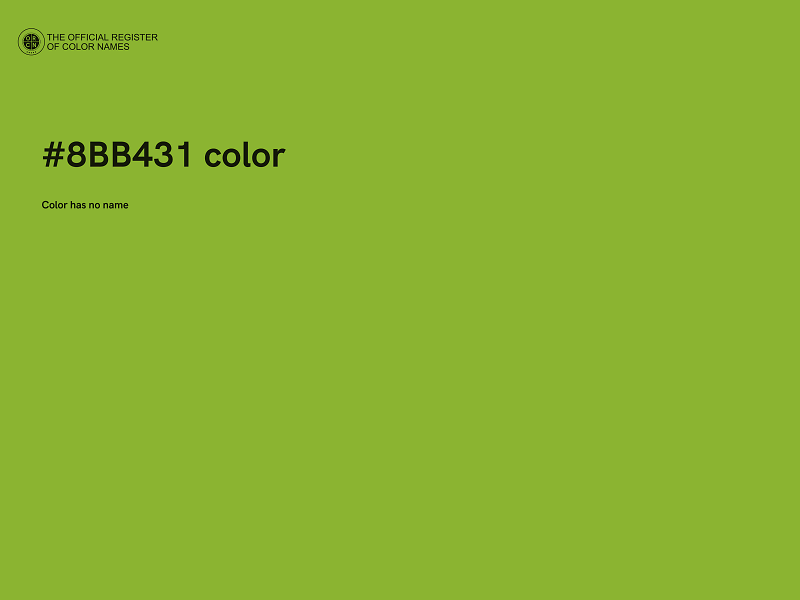 #8BB431 color image