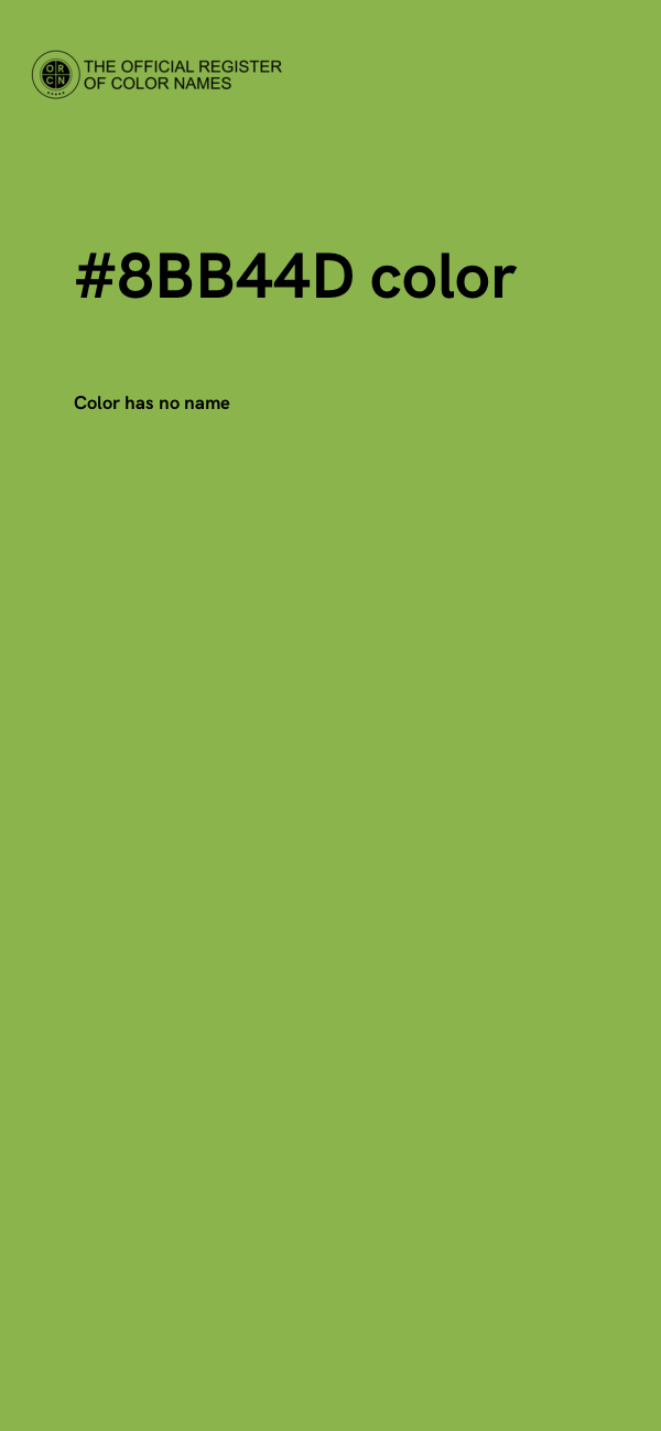 #8BB44D color image