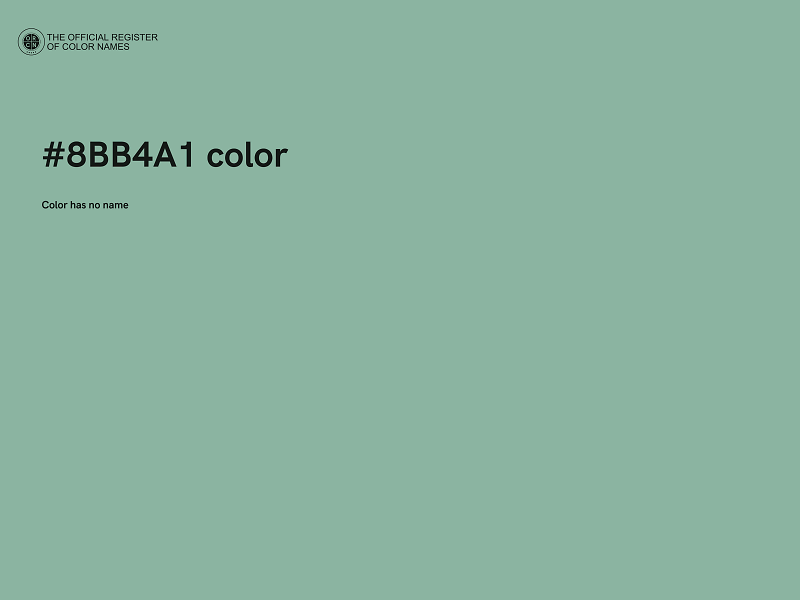 #8BB4A1 color image