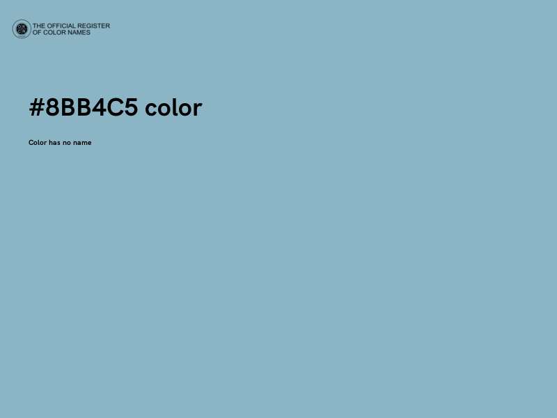 #8BB4C5 color image