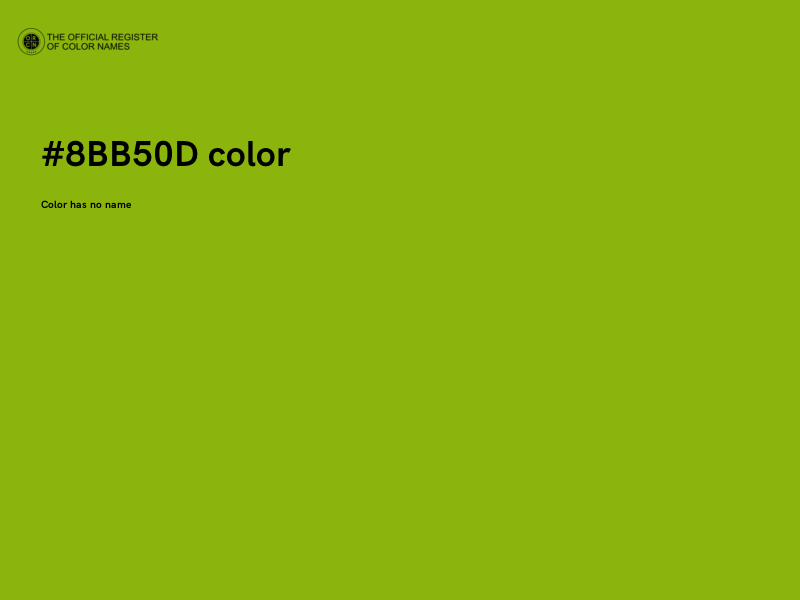 #8BB50D color image