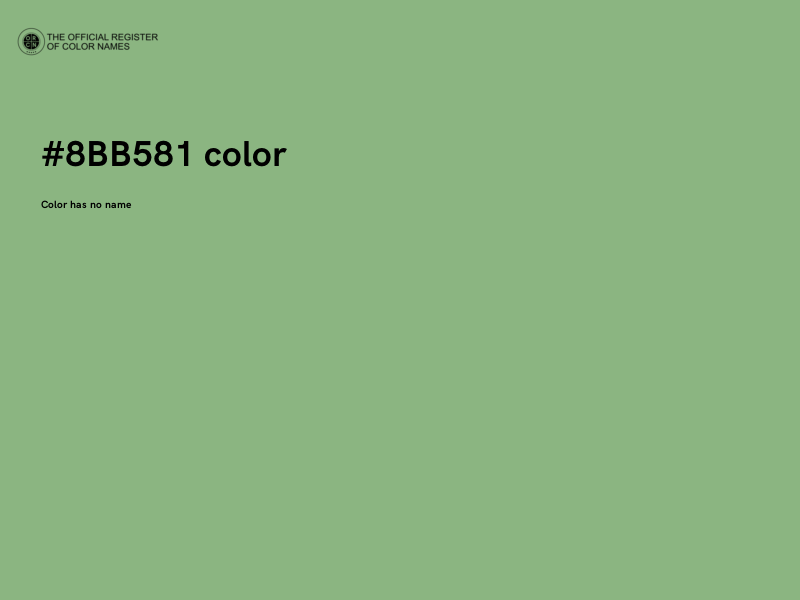 #8BB581 color image
