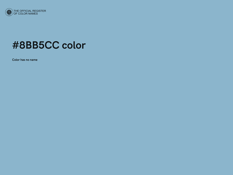 #8BB5CC color image
