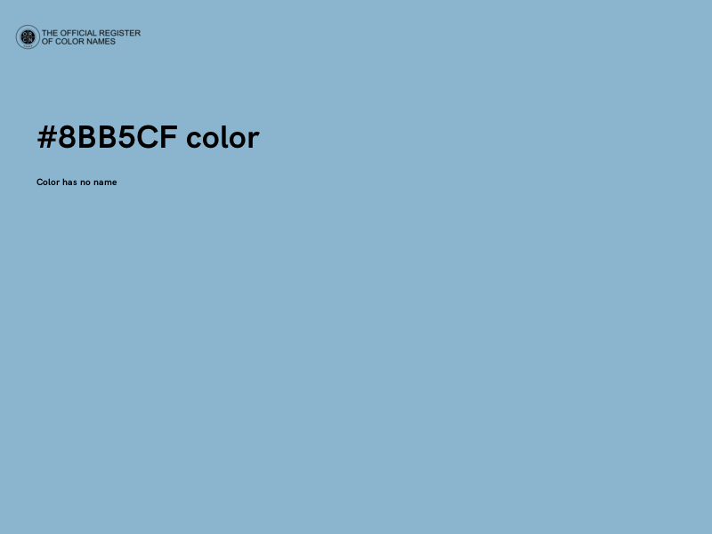 #8BB5CF color image
