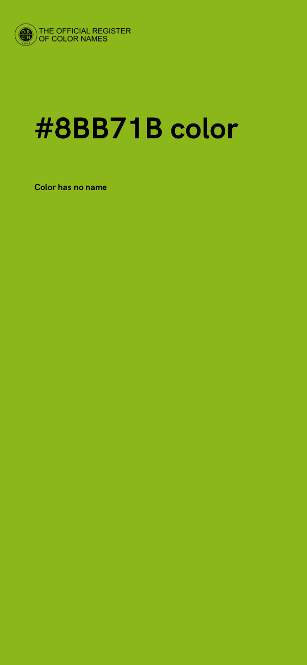 #8BB71B color image