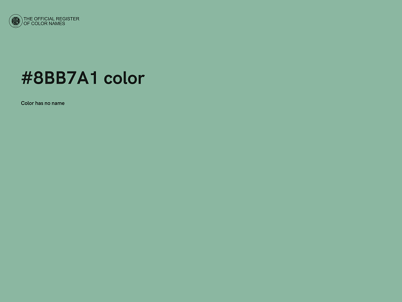 #8BB7A1 color image