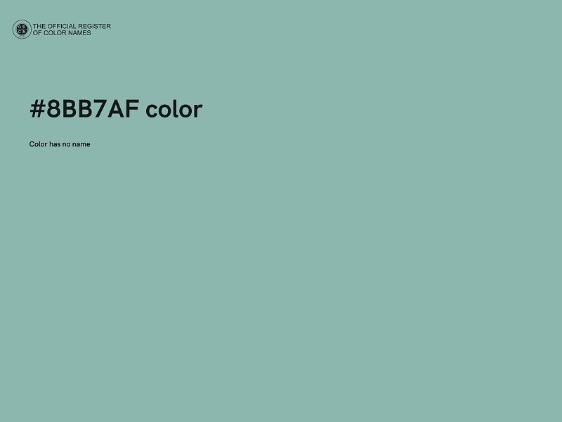 #8BB7AF color image