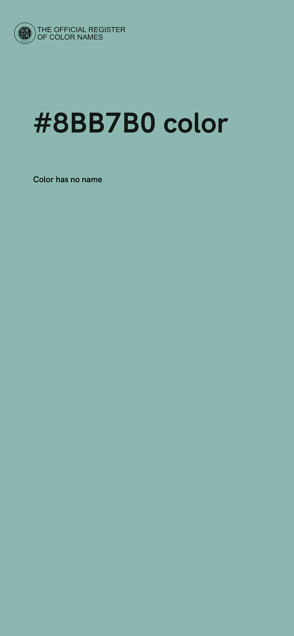 #8BB7B0 color image