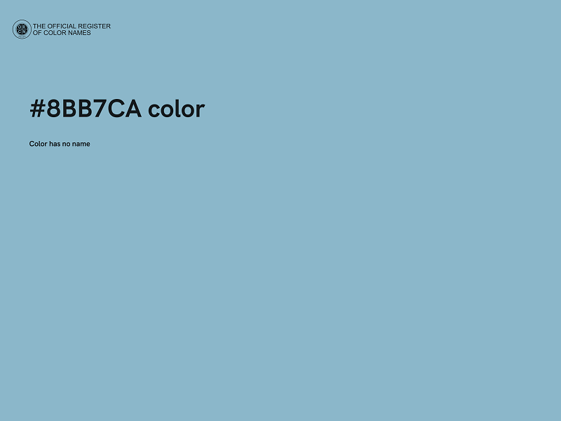 #8BB7CA color image