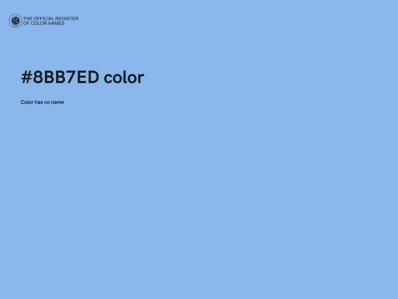 #8BB7ED color image