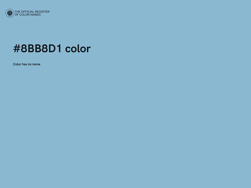 #8BB8D1 color image