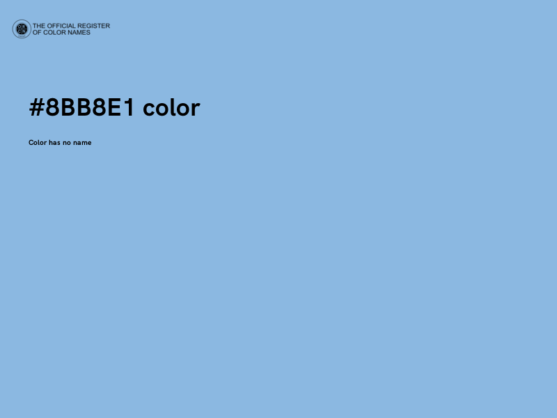 #8BB8E1 color image