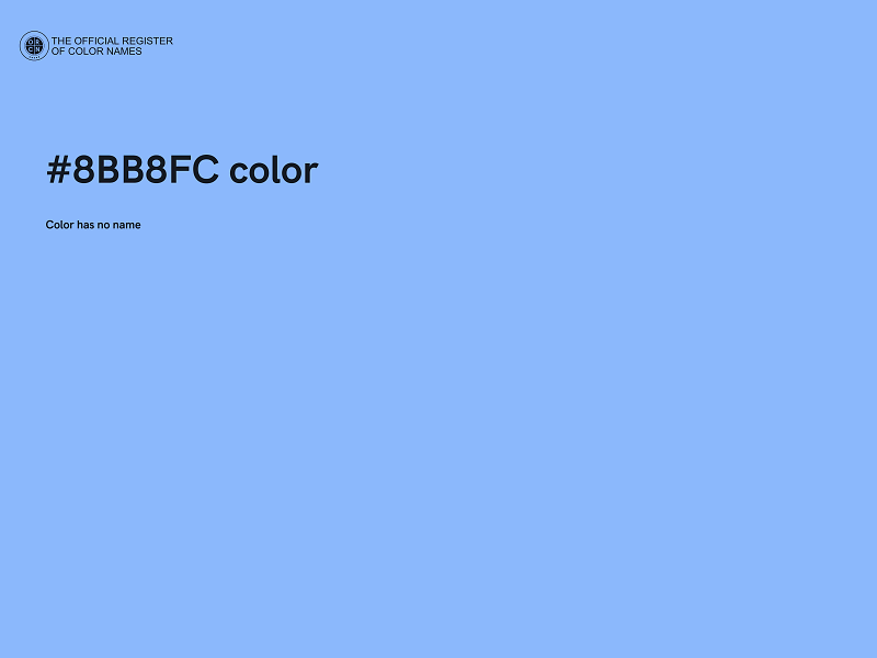 #8BB8FC color image