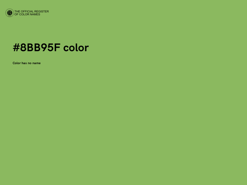 #8BB95F color image