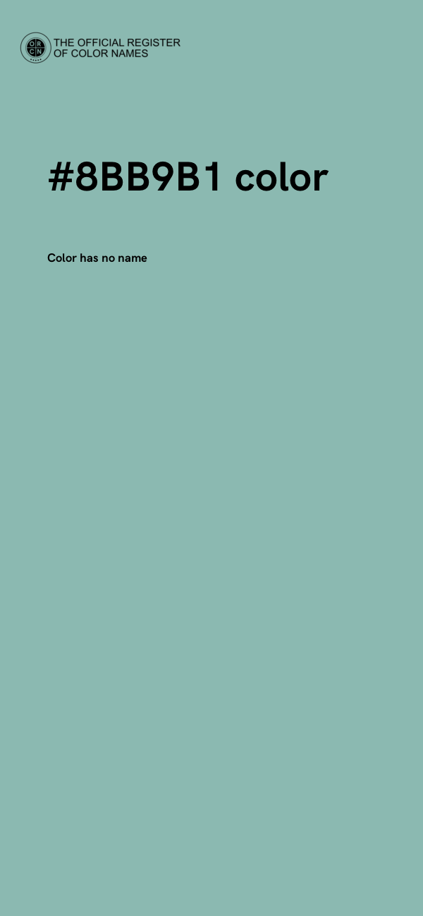 #8BB9B1 color image