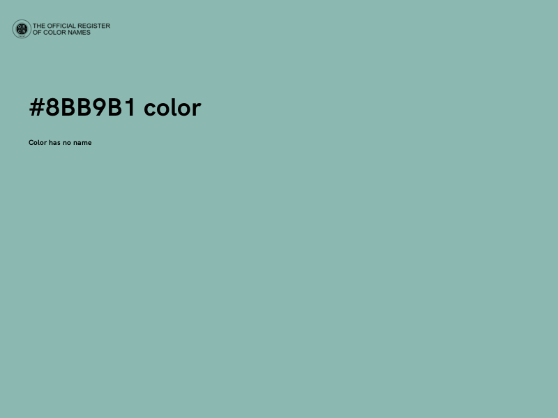 #8BB9B1 color image
