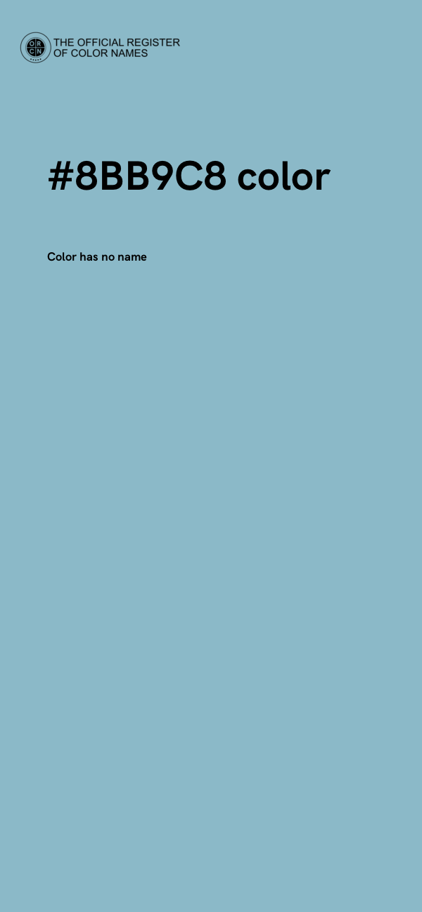 #8BB9C8 color image