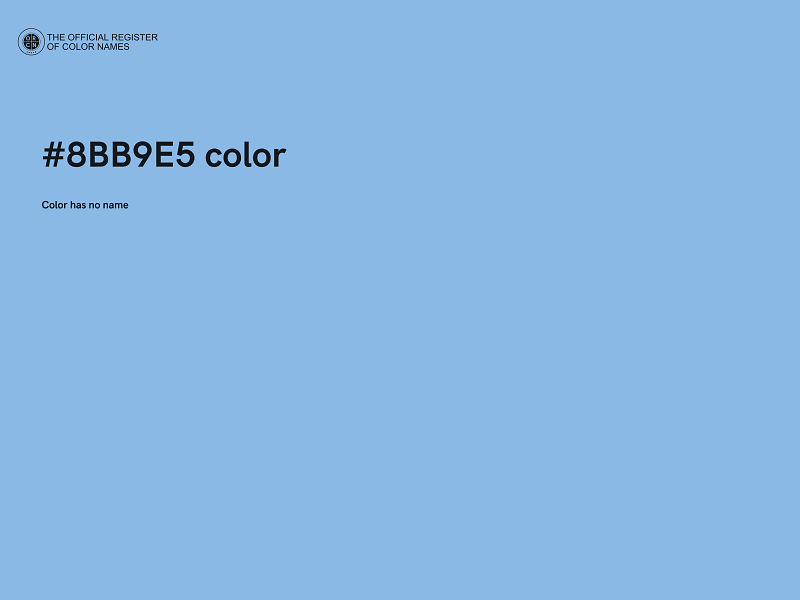 #8BB9E5 color image