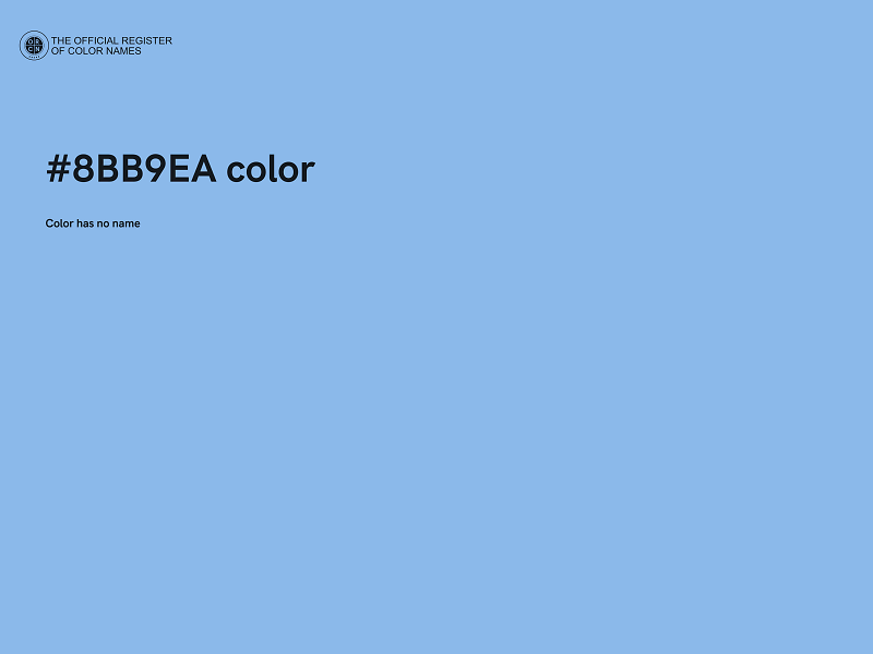 #8BB9EA color image