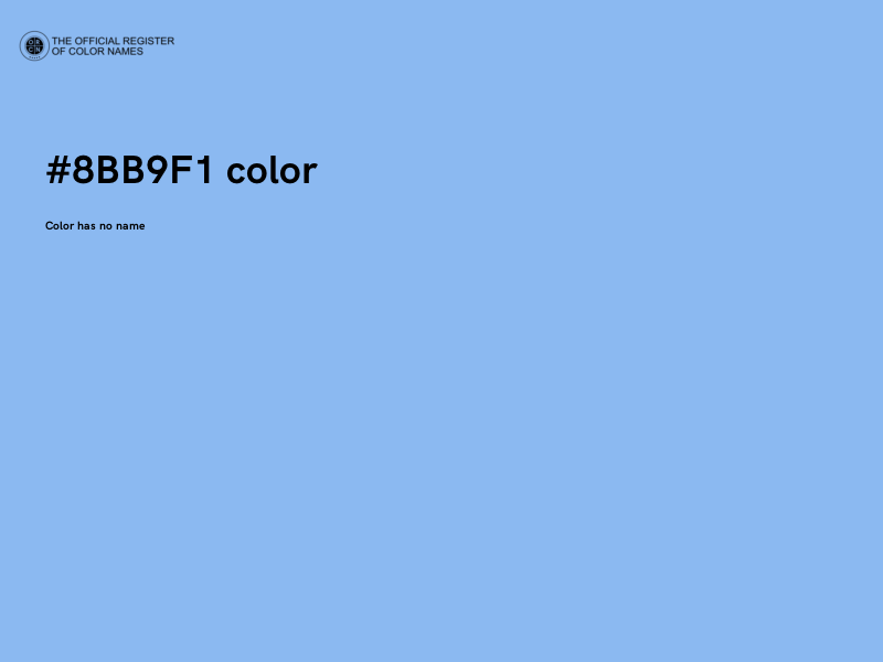 #8BB9F1 color image