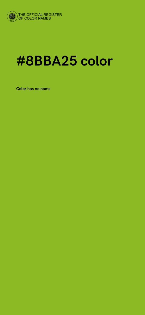#8BBA25 color image