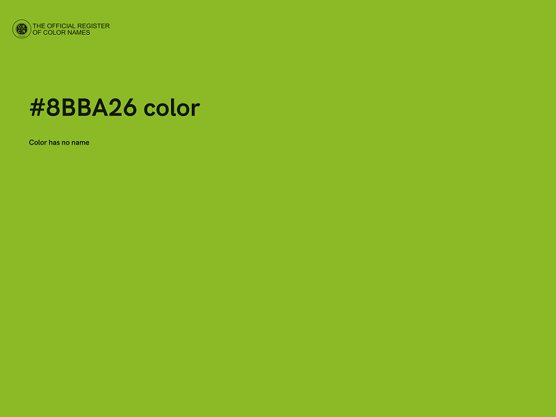 #8BBA26 color image