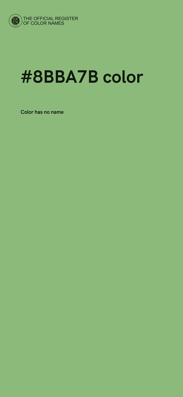 #8BBA7B color image